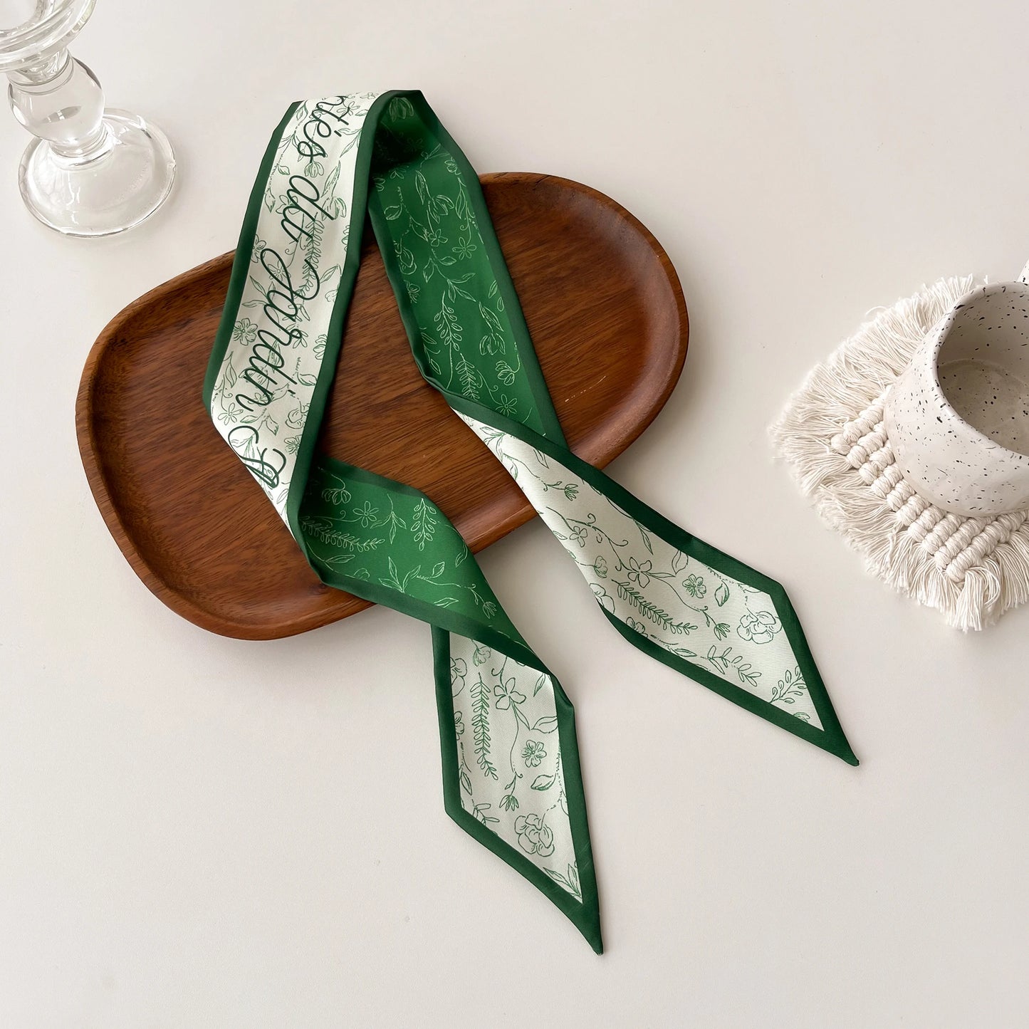 Women Silk Scarf Fashion Hair Scarf Neckerchief Hair Ties Headband Hair Ornament Female Bandana Bag Scarves