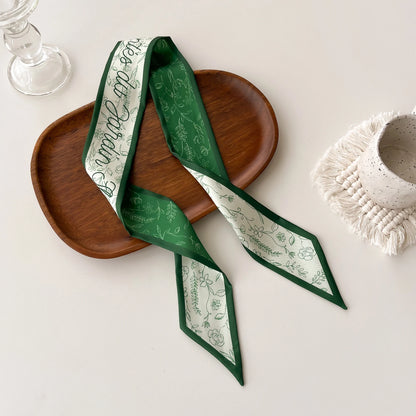 Women Silk Scarf Fashion Hair Scarf Neckerchief Hair Ties Headband Hair Ornament Female Bandana Bag Scarves