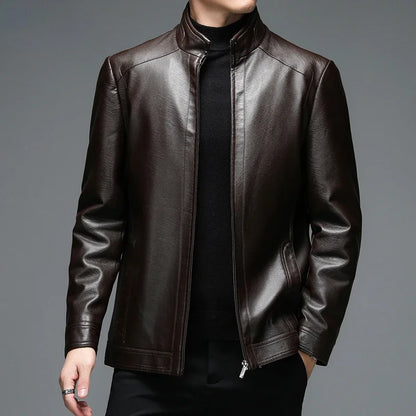 Genuine Leather Jacket Men Clothing Spring Goatskin Jackets for Man Business Casual Thin Coats Jaqueta Masculina Couro Legitimo