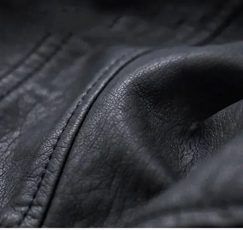 Men Leather Jacket Warm Autumn Winter Windbreaker Overcoat PU Biker Jacket Coat With Hood Fashion Casual Jacket Male Clothes