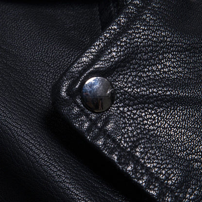 2023 New American Leather Coat Men's, Leather Jacket Men's Motorcycle Retro Tactical Top, Waterproof Coat