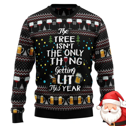 Christmas Family Party Ugly Beer Sweater For Men Funny Fashion O-neck Pullover Sweatshirt Merry Christmas Trend Design Sweaters