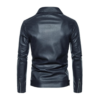 2023 New American Leather Coat Men's, Leather Jacket Men's Motorcycle Retro Tactical Top, Waterproof Coat