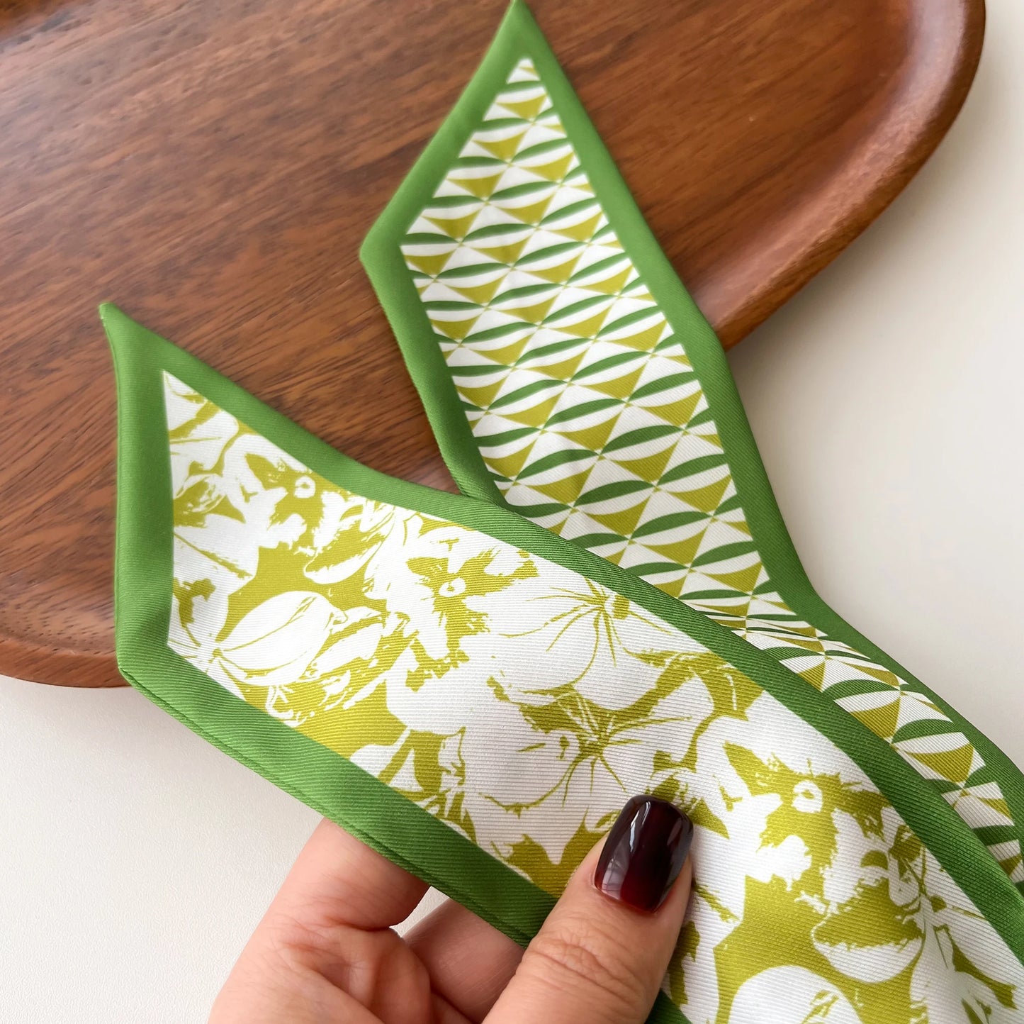 Women Silk Scarf Fashion Hair Scarf Neckerchief Hair Ties Headband Hair Ornament Female Bandana Bag Scarves