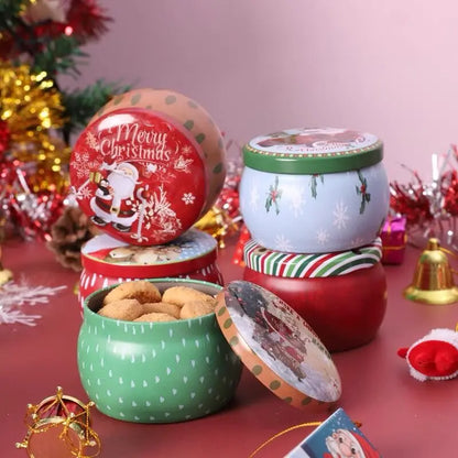 Christmas Candy Box Chocolate Sweets Aromatherapy Candle Jars DIY Ornaments Childrens Christmas Gifts 2023 New Year Decoration