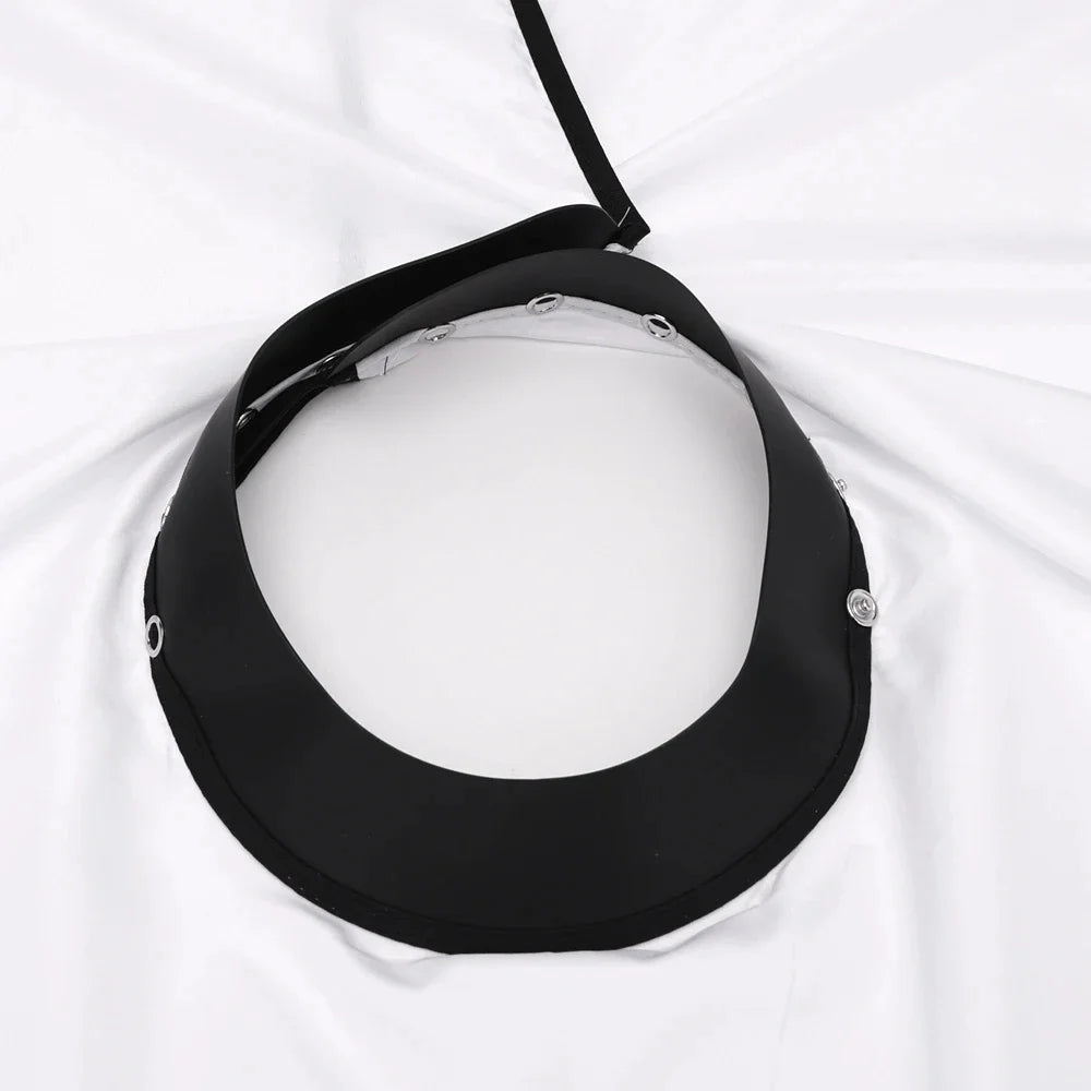 Professional Barber Cape Hair Cutting Cape Waterproof Silicone Collar Transparent Anti Static Salon Cape Eagle Shawl Style