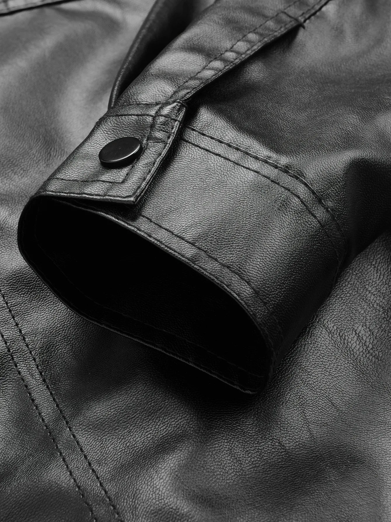 Men's Leather Jacket with a Lapel, Windproof and Warm, with Excellent Texture, Suitable for Workplace Commuting, Daily Shopping, Weekend Trips, Casual Gatherings with Friends, Autumn and Winter Styles, Short Trips