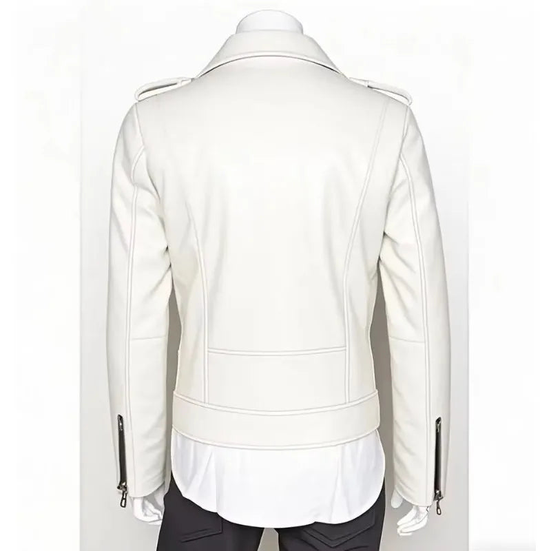 Men's Leather Jacket Fashionable Casual Coat Motorcycle Style Regular Cut Chinese Brand Stock AE New Autumn Winter Collection