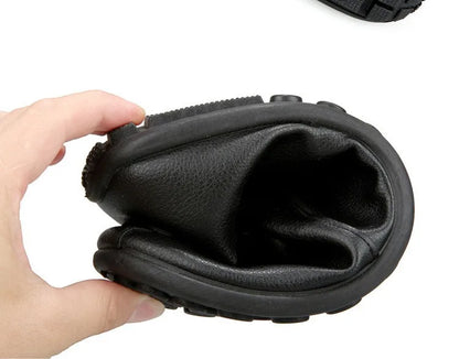 Leather Shoes Men's Shoes 2023 Spring and Autumn Season New Soft Sole Bean Shoes, Casual Shoes, Men's Lazy Shoes, Single Shoes