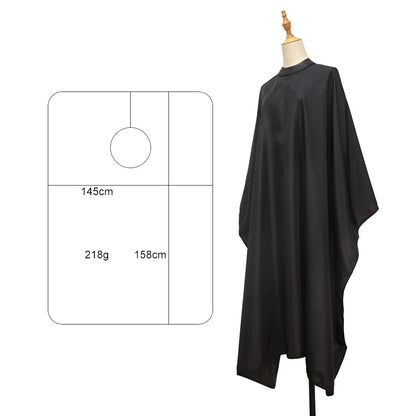 Professional Barber Cape Hair Cutting Cape Waterproof Silicone Collar Transparent Anti Static Salon Cape Eagle Shawl Style