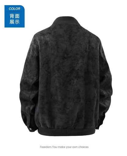 Mens Leather Jacket Suede Coats Waterproof Soft Shell Windbreaker Streetwear Moto Autumn Winter Jacket Men Clothing Mens Jacket