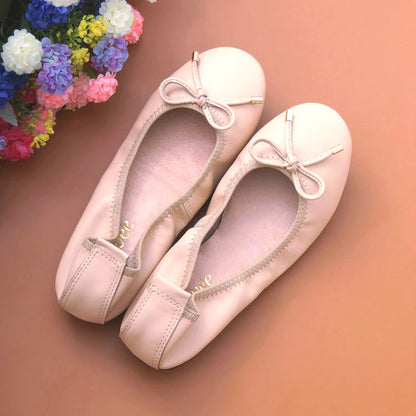 2024 Women Leather Breathable Ladies Comfortable Ballet Flats Driving Shoe Fashion Slip on Shallow Loafers Office Flat Boat Shoe