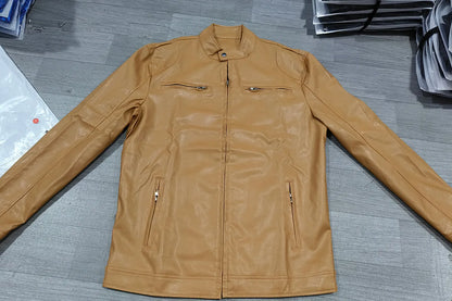 New Men's Leather Jackets Autumn Winter Slim High Quality Motorcycle PU Jacket Man Business Fleece Warm Black Leather Coats