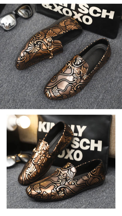 Leather Men Casual Shoes Fashion Formal Business Shoes Luxury Brand Mens Loafers Breathable Slip on Boat Driving Shoes
