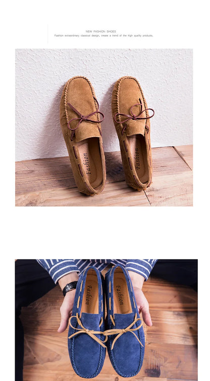 2023 Leather Men Casual Shoes Luxury Brand comfortable Slip on Formal Loafers Men Moccasins Italian Soft Male Driving Shoes