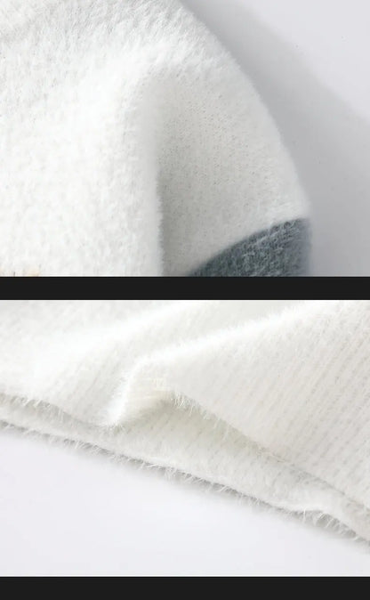 Sweaters men 2025 Winter Letter pattern thick sweater men Student youth sweaters autumn Men's wool pullovers full size S-3XL