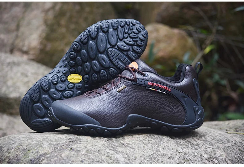 Genuine Leather Autumn Winter Men Outdoor Sneakers Casual Shoes Men's Walking Boots Climbing Shoes Flats Safety Work Shoes