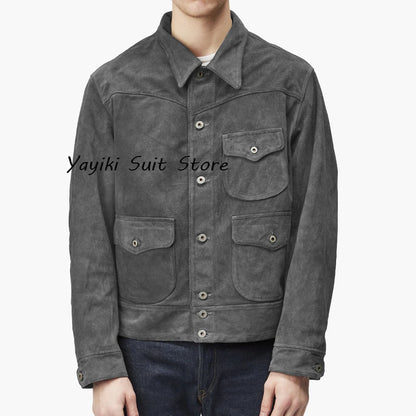 Elegant Man Coats for Men Men's Suede Jacket New in Coats and Jackets for Suit Mens Suits Luxury Man Coat Blazers Male & ، Full