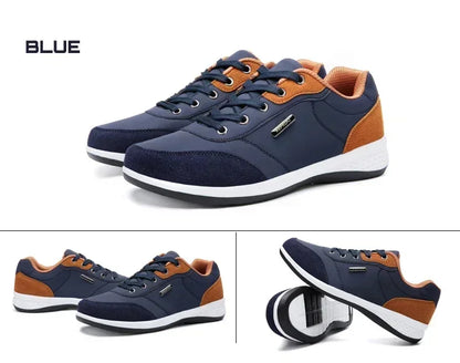 Leather Men Shoes Sneakers Trend Casual Shoe Comfortable Breathable Leisure Male Sneakers Non-slip Footwear Men Sports Shoes