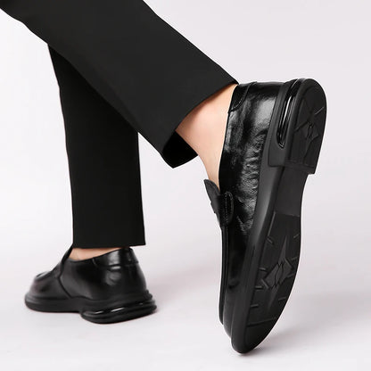 High Quality Fashionable Loafers Leather Men Business Formal Casual Leather Shoes Spring Men Soft and Comfortable Leather Shoes