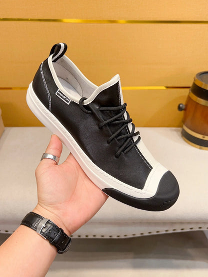 European Men's fashion Genuine leather Sports Lace-up classic Casual shoes sneakers Running shoes