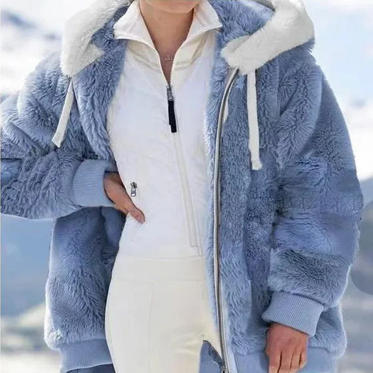 Winter Coat for Women Oversize 2025 Female Teddy Bear Coat Warm Thickening Fleece Faux Fur Coats Winter Jacket Women Plush Top