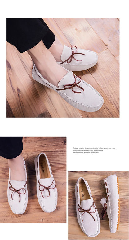 2023 Leather Men Casual Shoes Luxury Brand comfortable Slip on Formal Loafers Men Moccasins Italian Soft Male Driving Shoes