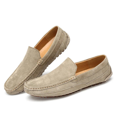 Suede Leather Man Loafers Luxury 2022 Casual Shoes For Men Boat Shoes Handmade Men Slipon Driving Shoes Male Moccasins Zapatos