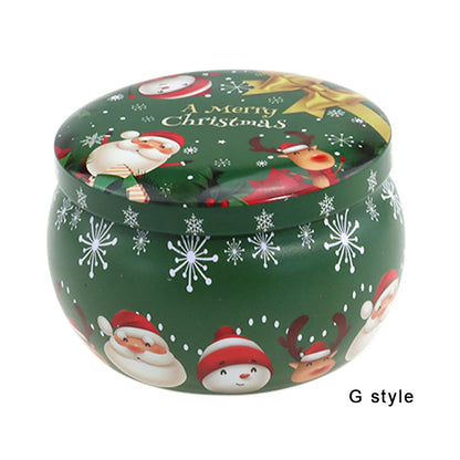 Christmas Candy Box Chocolate Sweets Aromatherapy Candle Jars DIY Ornaments Childrens Christmas Gifts 2023 New Year Decoration