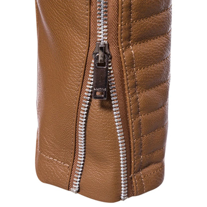 2023 New American Leather Coat Men's, Leather Jacket Men's Motorcycle Retro Tactical Top, Waterproof Coat