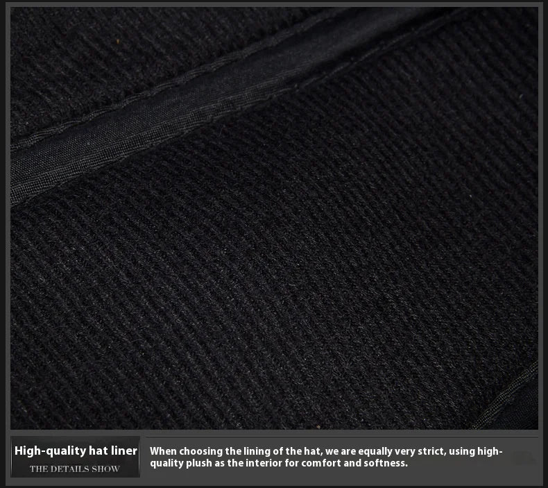 Men's Genuine Leather Baseball Cap Premium Cowhide Autumn/Winter New Style Haining Sourced with Ear Protection for Outdoor Use