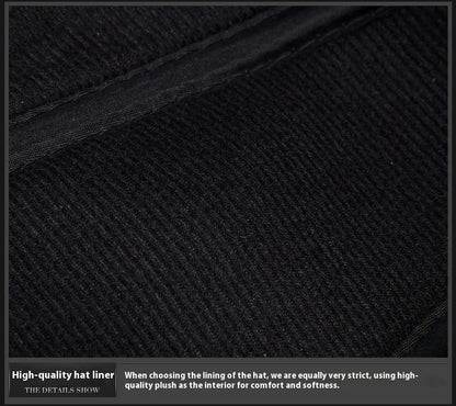 Men's Genuine Leather Baseball Cap Premium Cowhide Autumn/Winter New Style Haining Sourced with Ear Protection for Outdoor Use