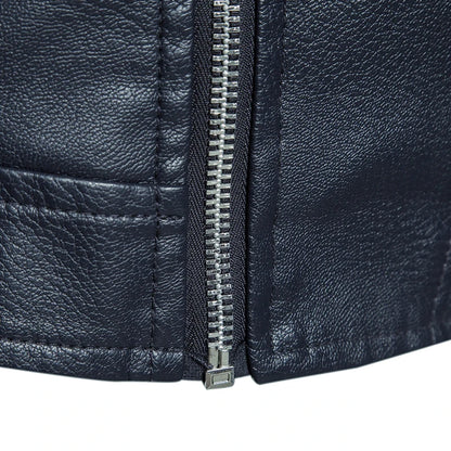 2023 New American Leather Coat Men's, Leather Jacket Men's Motorcycle Retro Tactical Top, Waterproof Coat