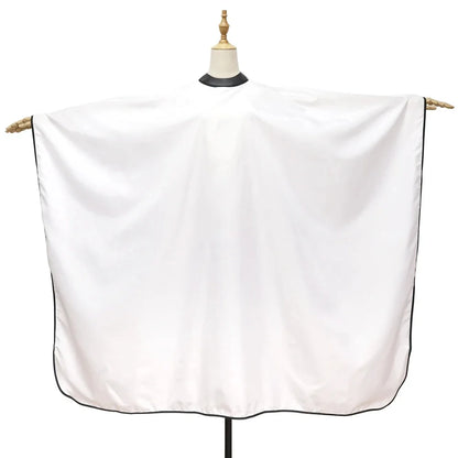 Professional Barber Cape Hair Cutting Cape Waterproof Silicone Collar Transparent Anti Static Salon Cape Eagle Shawl Style