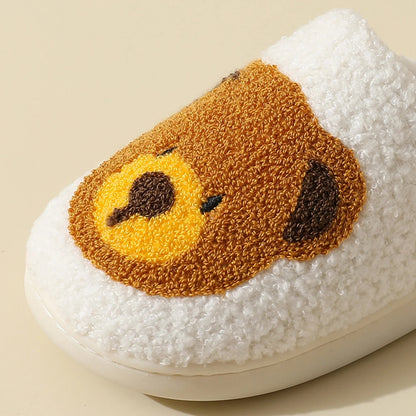 Cute Bear Slippers Fluffy Winter House Shoes Lightweight Women Winter Slippers Bedroom Slippers Cozy Soft Plush Home Slippers