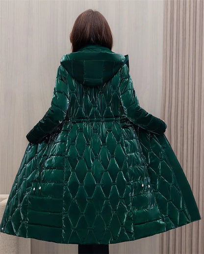 Winter Coat for Women Korean Fashion Loose Oversized Large Size Hooded Windproof Warm Long Parkas Luxury Cotton Jacket Y2k Coat