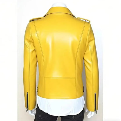 Men's Leather Jacket Fashionable Casual Coat Motorcycle Style Regular Cut Chinese Brand Stock AE New Autumn Winter Collection