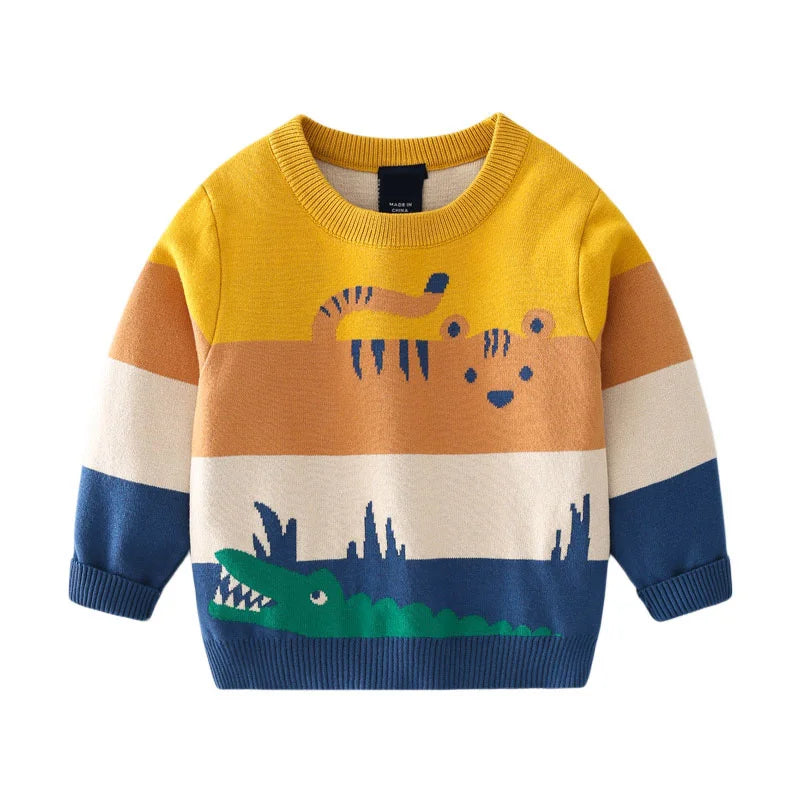 Christmas Sweaters 3-7T New Arrival Christmas Boys Girls Sweaters For Autumn Winter Snowman Children's Sweatshirts Baby Clothes