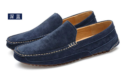 Suede Leather Man Loafers Luxury 2022 Casual Shoes For Men Boat Shoes Handmade Men Slipon Driving Shoes Male Moccasins Zapatos