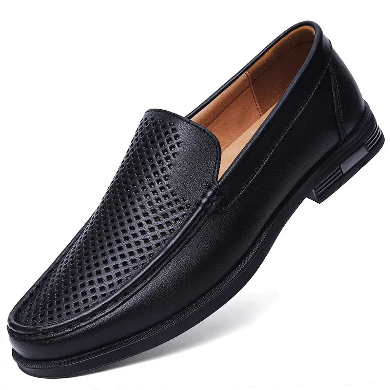 Genuine Leather Men's Shoes Classics Business Dress Shoes Moccasins Slip on Loafers Driving Shoes for Men Casual Shoe 2026 New