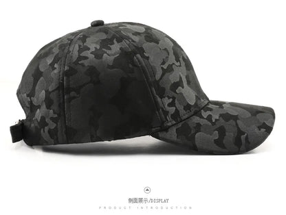 Leather Suede PU Camouflage Baseball Cap Men and Women Autumn Winter Hip Hop Adjustable Outdoor Snapback Hat