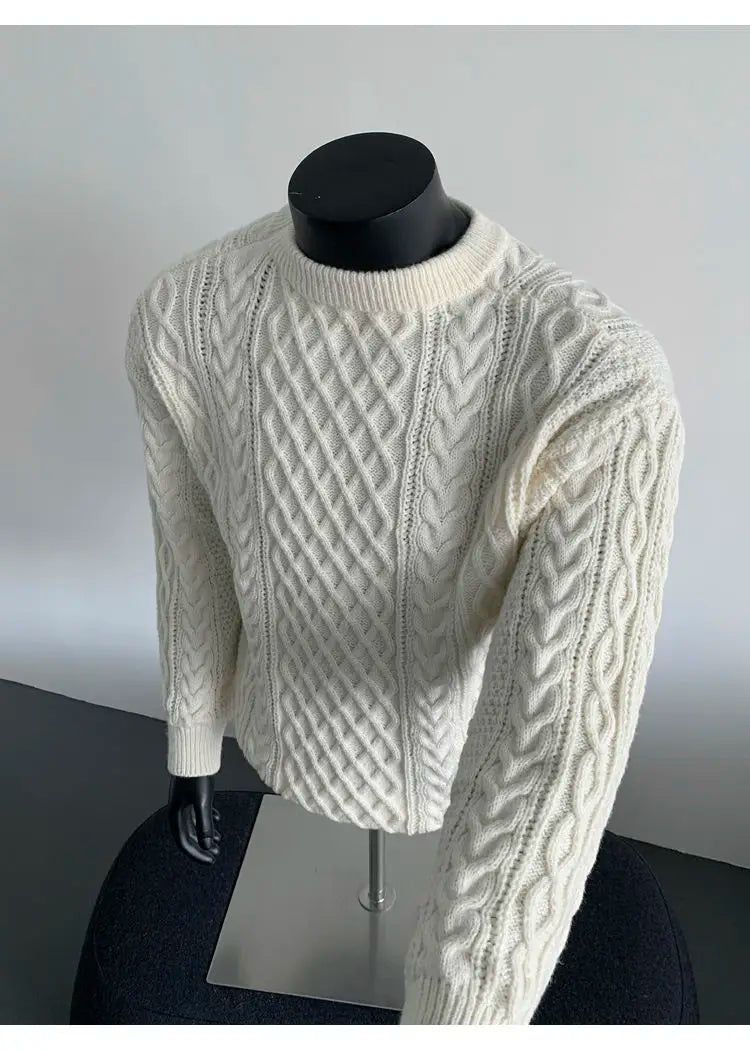 Cozy Winter Jumper Unisex Oversized Christmas Sweater Men Women Soft Casual Knit Pullover Long Sleeve Top for Cold Weather M-3XL