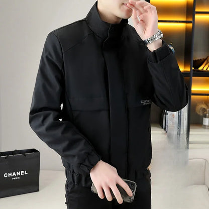 Winter Coat for Men Warm Thick Fleeced Casual Fast Delvery Vintage Quilted Padded Jacket Man High Quality New In Joker Work Cold