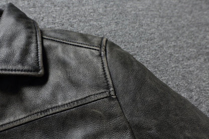 Genuine Leather Coats Autumn Mens Cloting Short Motorcycle Jackets Slim Fit Style Size S-7XL Chaquetas Para Hombre