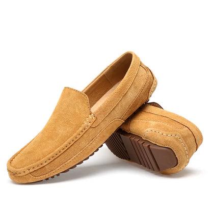Suede Leather Man Loafers Luxury 2022 Casual Shoes For Men Boat Shoes Handmade Men Slipon Driving Shoes Male Moccasins Zapatos