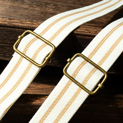 Fashion Retro Suspenders for Men Metal Clip British Style Y-Type Suspenders Suit Accessories Anti-slip Stripe Suspender Clip Men
