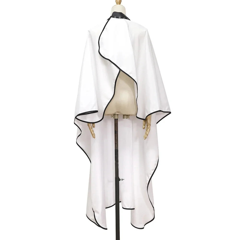 Professional Barber Cape Hair Cutting Cape Waterproof Silicone Collar Transparent Anti Static Salon Cape Eagle Shawl Style