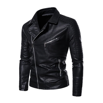 2023 New American Leather Coat Men's, Leather Jacket Men's Motorcycle Retro Tactical Top, Waterproof Coat