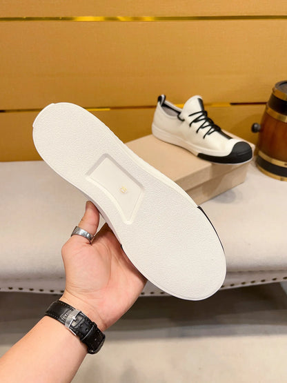 European Men's fashion Genuine leather Sports Lace-up classic Casual shoes sneakers Running shoes