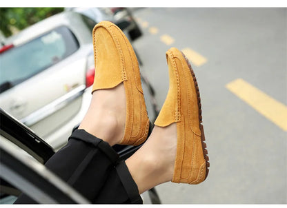 Suede Leather Man Loafers Luxury 2022 Casual Shoes For Men Boat Shoes Handmade Men Slipon Driving Shoes Male Moccasins Zapatos